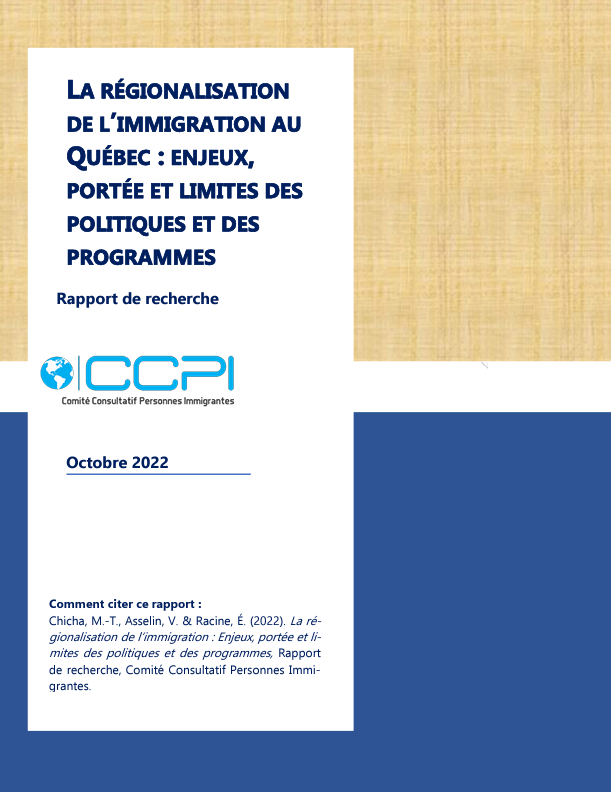 La régionalisation de l’immigration au Québec : Enjeux, portée et limites des politiques et des programmes